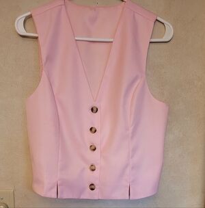 Pink Womens Lined Vest Never Worn